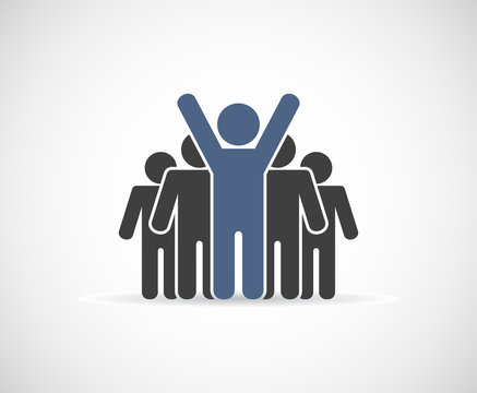 leader teamwork icon