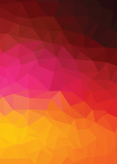 Multicolor abstract rumpled triangular background, low poly