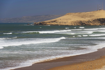 Fototapeta na wymiar Atlantic coast near Essaouira, Morocco, Africa