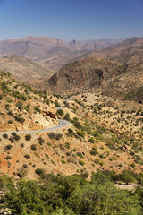 Desert landscape in Antiatlas Mountains, Morocco, Africa
