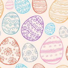 Abstract  Easter seamless pattern