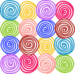 Fototapeta na wymiar Abstract colorful ring pattern