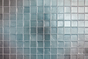 Fototapeta na wymiar light blue tiles wall texture