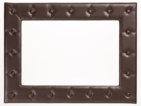 A blank picture frame on white background