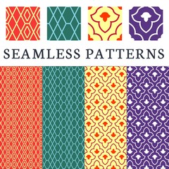 Seamless patterns - abstract, geometric pattern