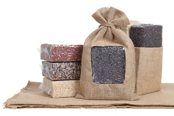rice in vacuum package
