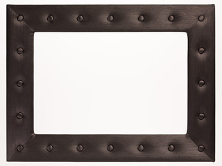 A blank picture frame on white background