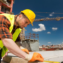 Construction worker on site