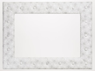 A blank picture frame on white background