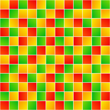 Fototapeta Kolorowy przypadkowych kwadratów prosty geometryczny bezszwowy wzór, wektor