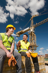 Union guys at the construction site