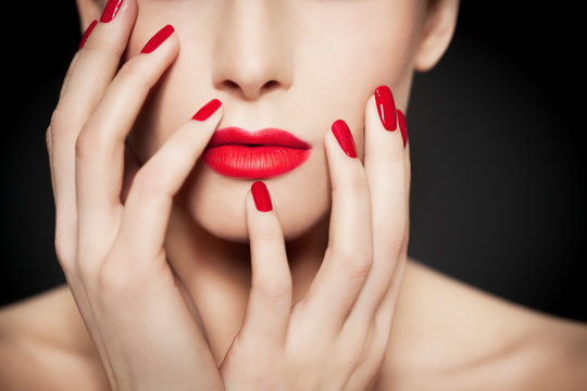 Red Lips And Nails