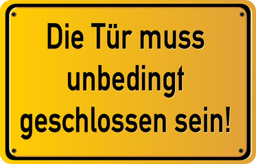 Tür geschlossen