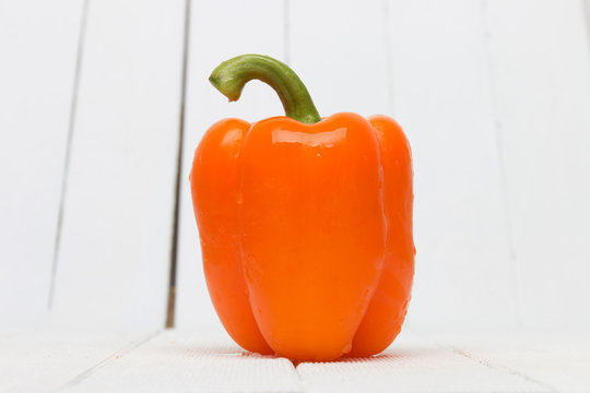 Fresh Orange Bell Pepper