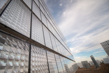 photovoltaic solar panel gathering energy.
