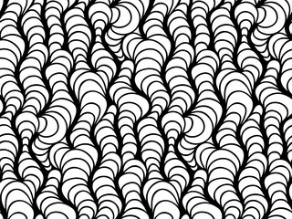 Vector floral background of drawn lines