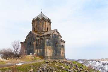 Fototapeta na wymiar ancient beautiful monastery in the mountains of Armenia