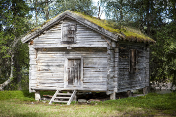 Sami house, kata, in Swedish Lapland