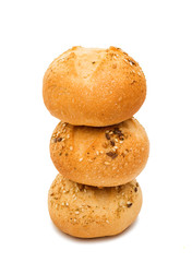 Fototapeta na wymiar French bread rolls isolated
