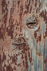 Fototapeta premium Old painted wooden board