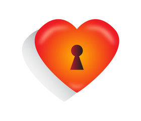 Сердце с замочной скважиной