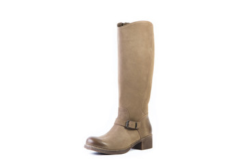 spring brown boots for women shoes on a white background, online shop