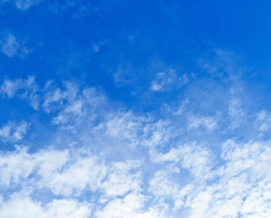 blue sky and clouds