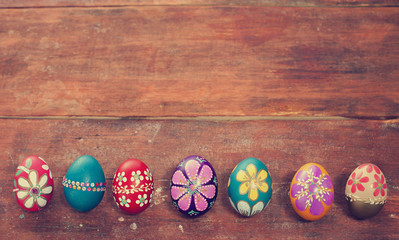 Colorful easter eggs