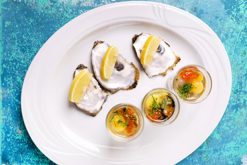 oysters plate