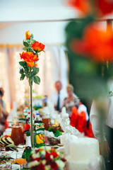 Stylish Wedding bouquet of different flowers
