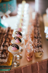 Delicious Wedding Cake and Candy Bar