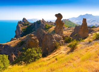 Fototapeta na wymiar Crimea. Mountain Karadag!