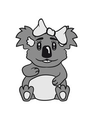 girl sweet cute little koala bear sitting girl, woman, female loop