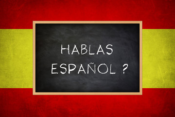 Fototapety  Hablas espanol - język hiszpański