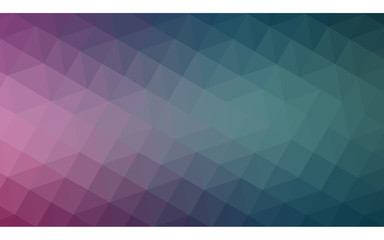 Multicolor blue, red polygonal design pattern, which consist of triangles and gradient in origami style.