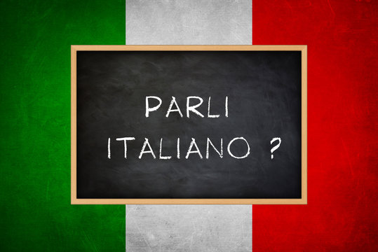 parli italiano - Italian language