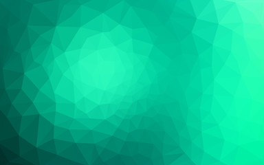 Obraz premium Green polygonal design pattern, which consist of triangles and gradient in origami style.