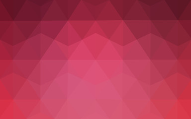 Pink polygonal design pattern, which consist of triangles and gradient in origami style.