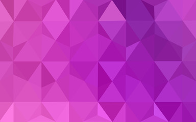 Pink polygonal design pattern, which consist of triangles and gradient in origami style.
