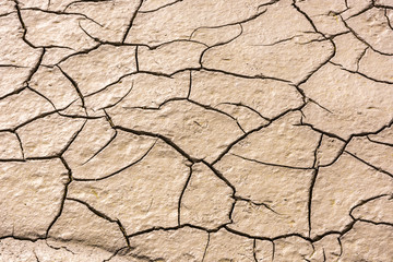 details of a dried cracked seabed