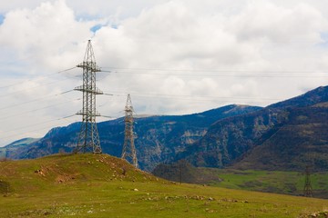 Obraz premium electricity pylon