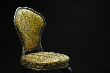 Exclusive chess Ostap Bender from silver, gold and precious stones. - Chair