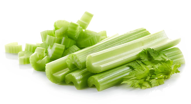 green celery sticks