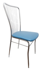 blue chair on a white background