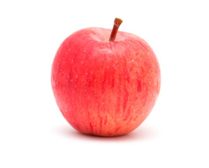 an apple on a white background
