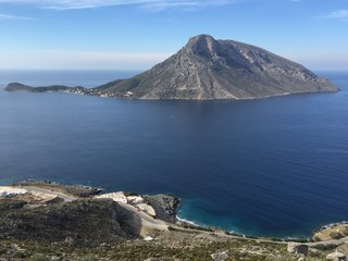 L'île de Telendos, depuis Kalymnos - Grèce