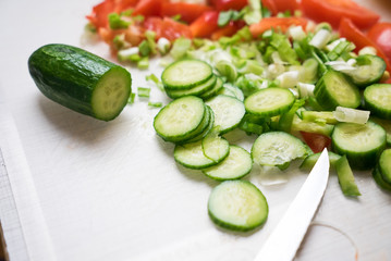 vegetables in the kitchen