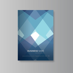 abstract book cover design / vector brochure leaflet for business, front page layout