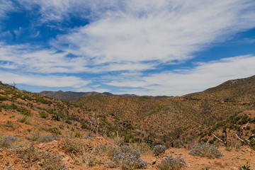 AZ-near Crown King Arizona- The journey from Prescott to Crown King is on rocky, dusty, and unpaved roads, but the scenery is beautiful.