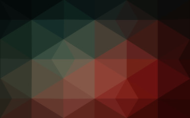 Obraz premium Multicolor dark blue, red polygonal design pattern, which consist of triangles and gradient in origami style.